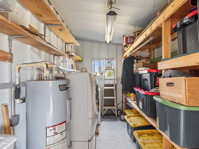 a view of storage and utility room