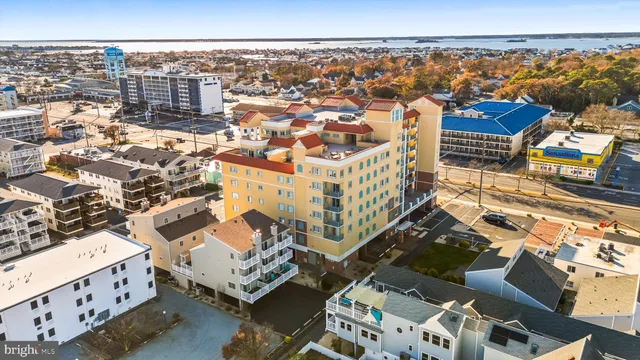 a view of a city with tall buildings