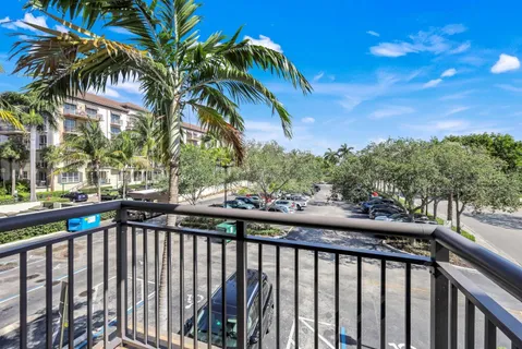 a city view from a balcony