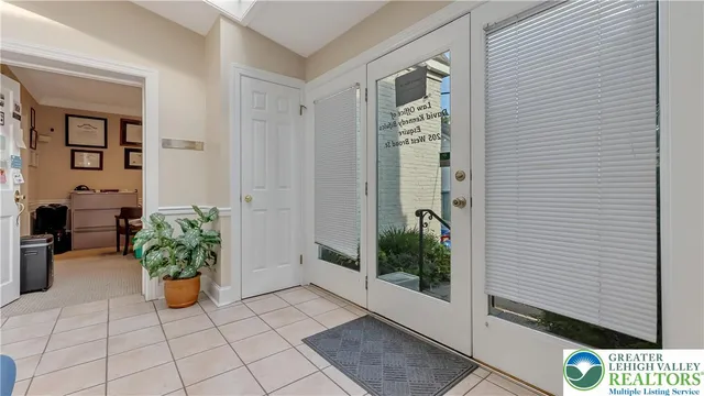 a view of a entryway door of the house