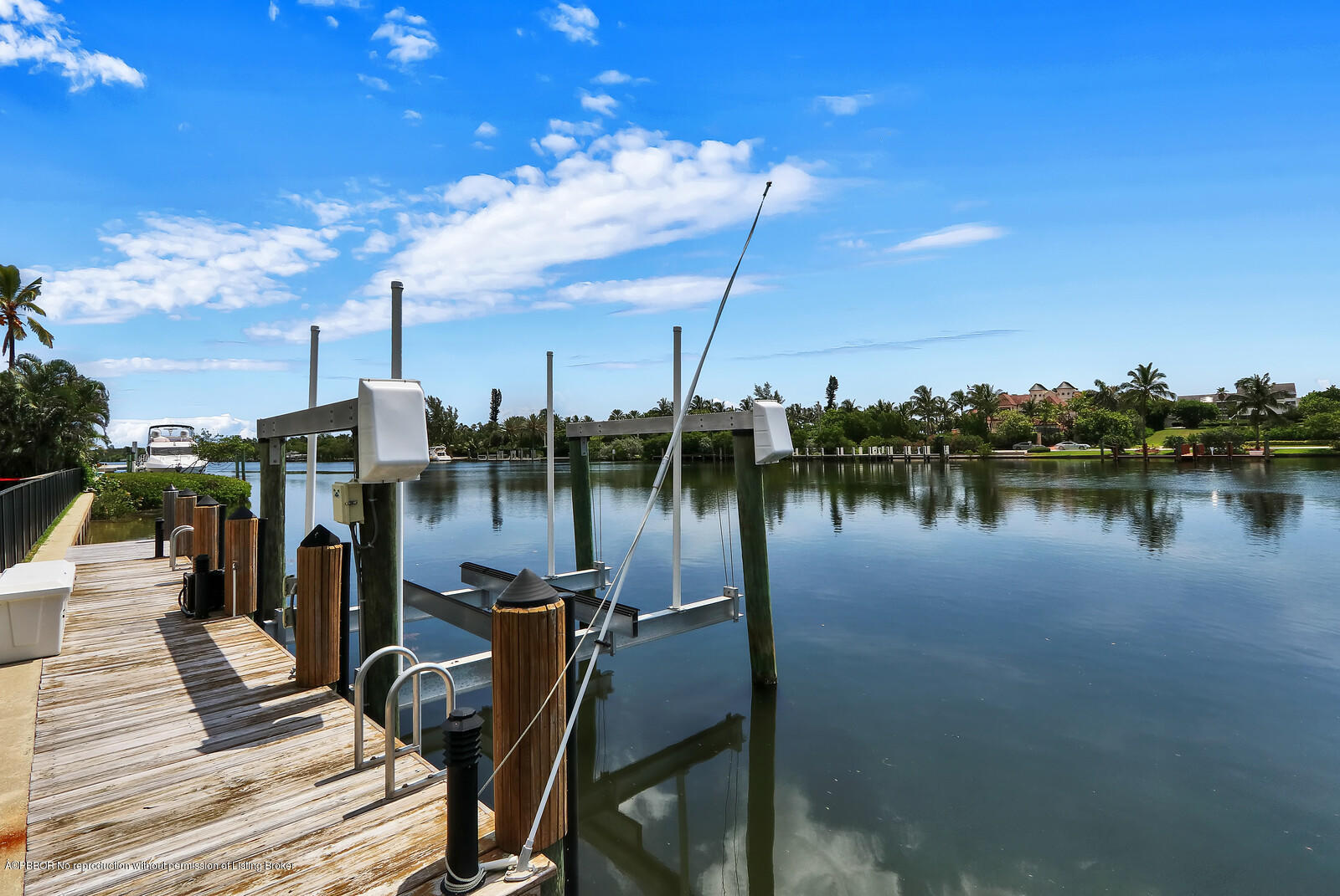 95 Spoonbill Road Manalapan, FL 33462 - Photo 31 of 32 a view of a lake with boats and palm trees