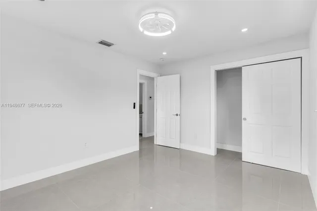 a view of an empty room