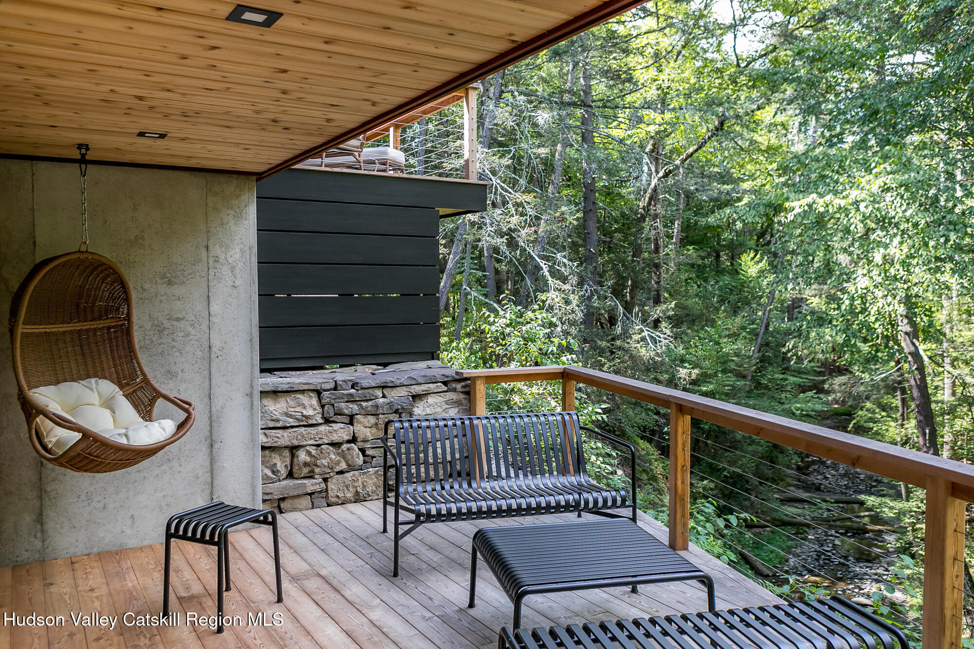 35 Fern Hollow Road Stone Ridge, NY 12484 - Photo 10 of 40 a balcony view with a seating space