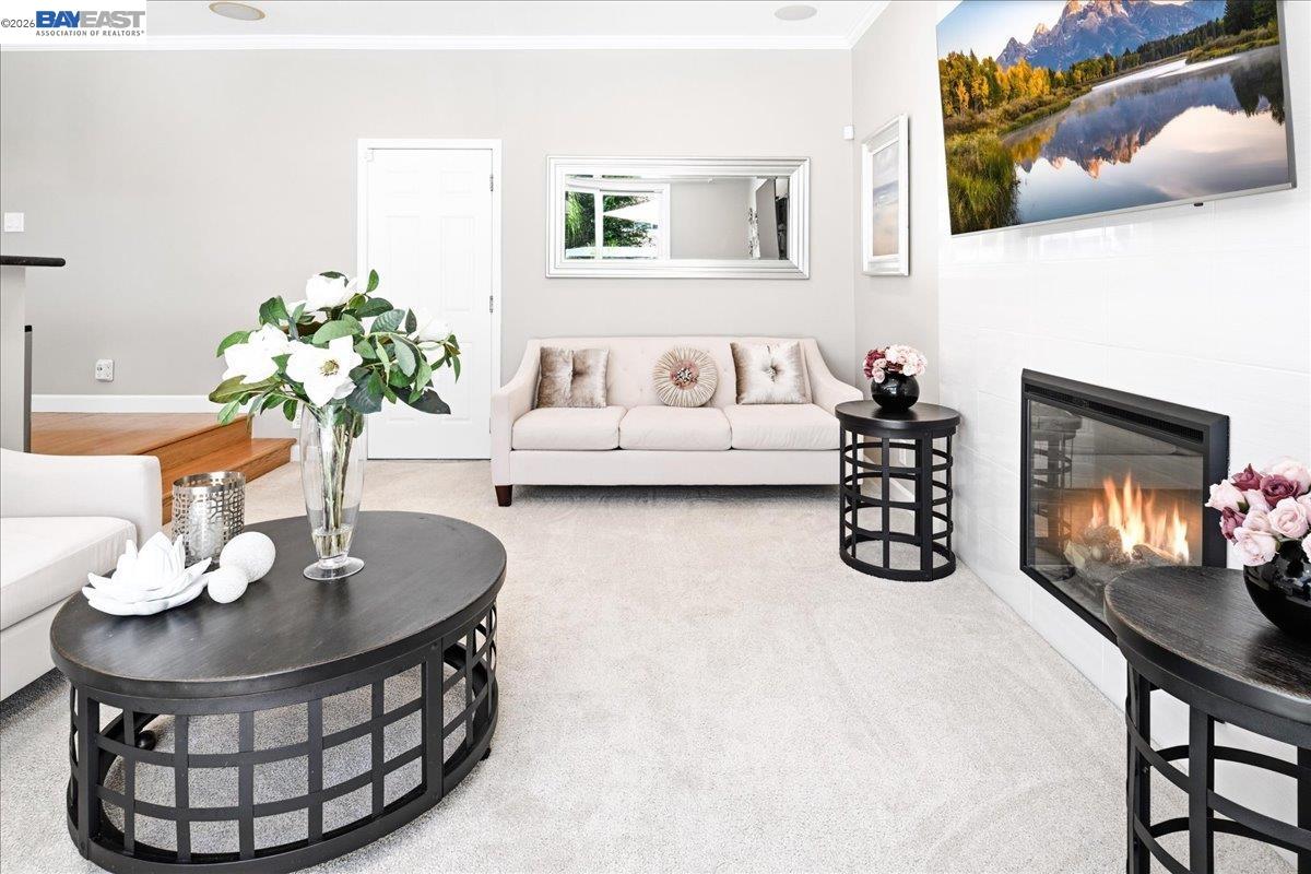 2861 Millbridge Place San Ramon, CA 94583 - Photo 22 of 58 a living room with furniture and a fireplace