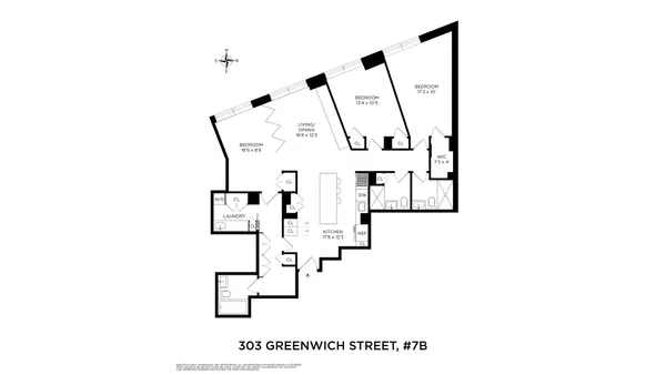 $14,500 | 303 Greenwich Street, Unit 7BC | TriBeCa