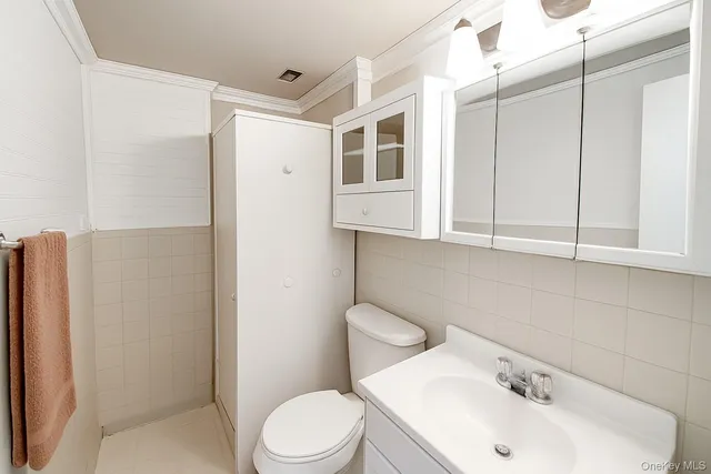 a white toilet sitting next to a bathroom sink
