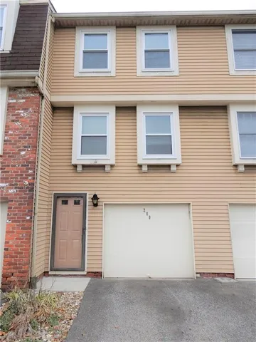 a front view of a house