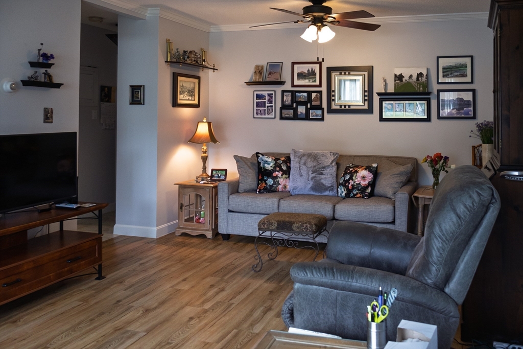 61 Outer Drive, Unit 61 Chicopee, MA 01022 - Photo 11 of 25 a living room with furniture and a flat screen tv