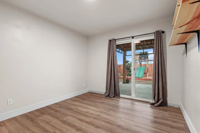 wooden floor in an empty room