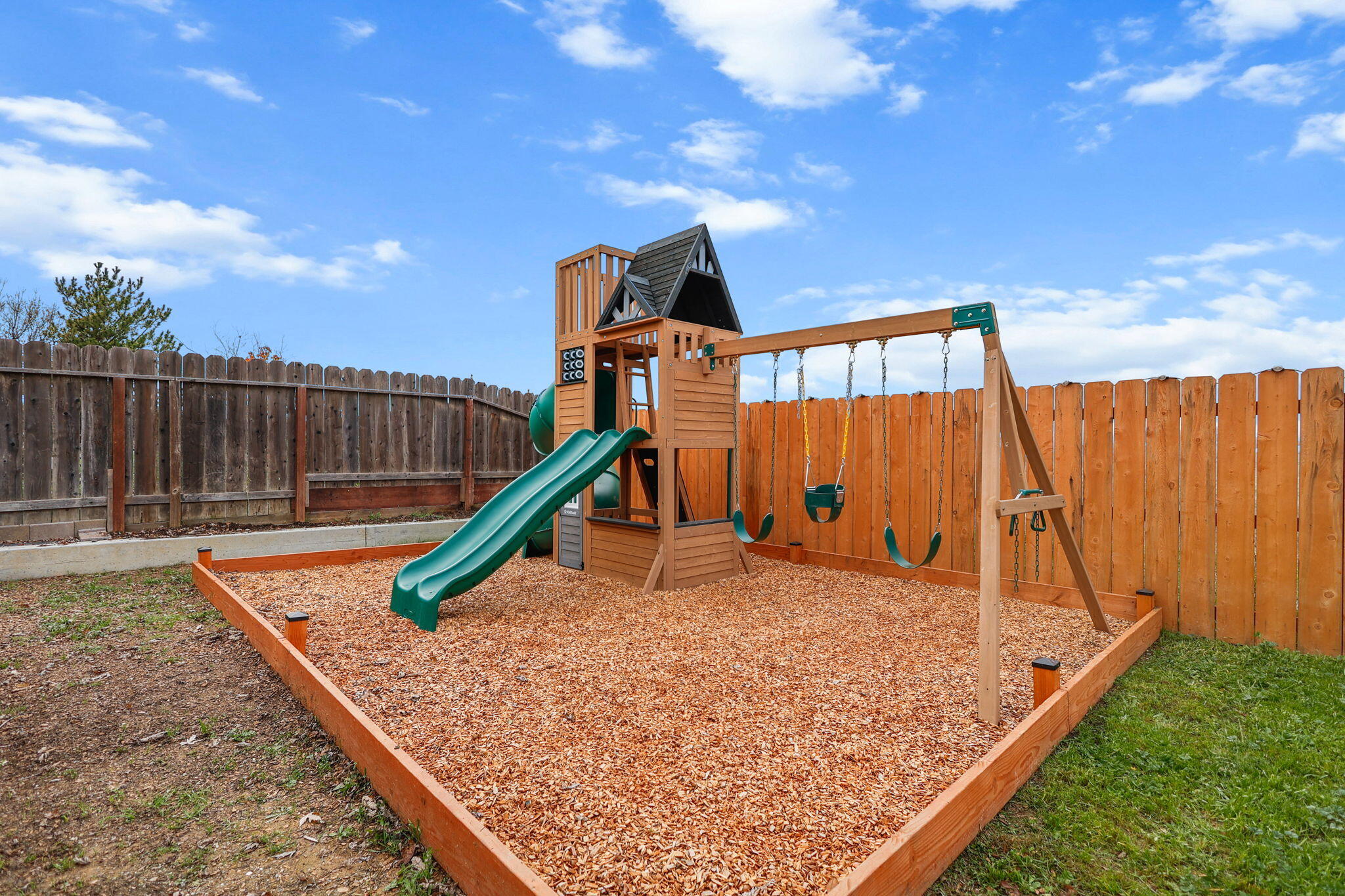 2132 Reta Way Red Bluff, CA 96080 - Photo 29 of 43 a view of a backyard with a slide