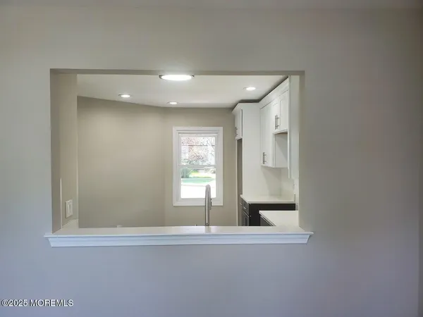 a view of a window in a room