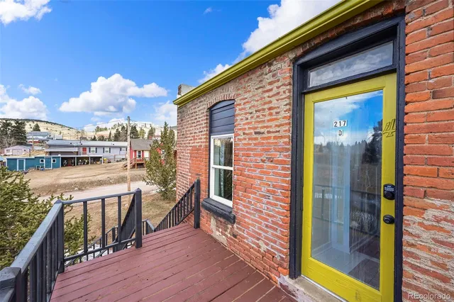 a city view from a balcony