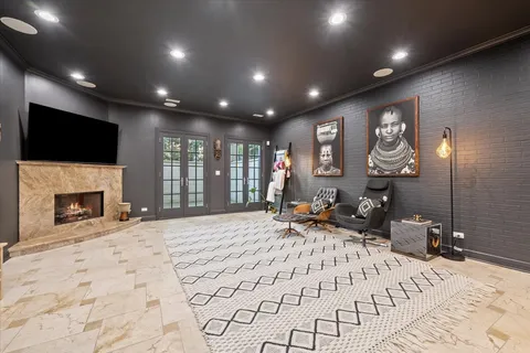 a view of a city with tall buildings