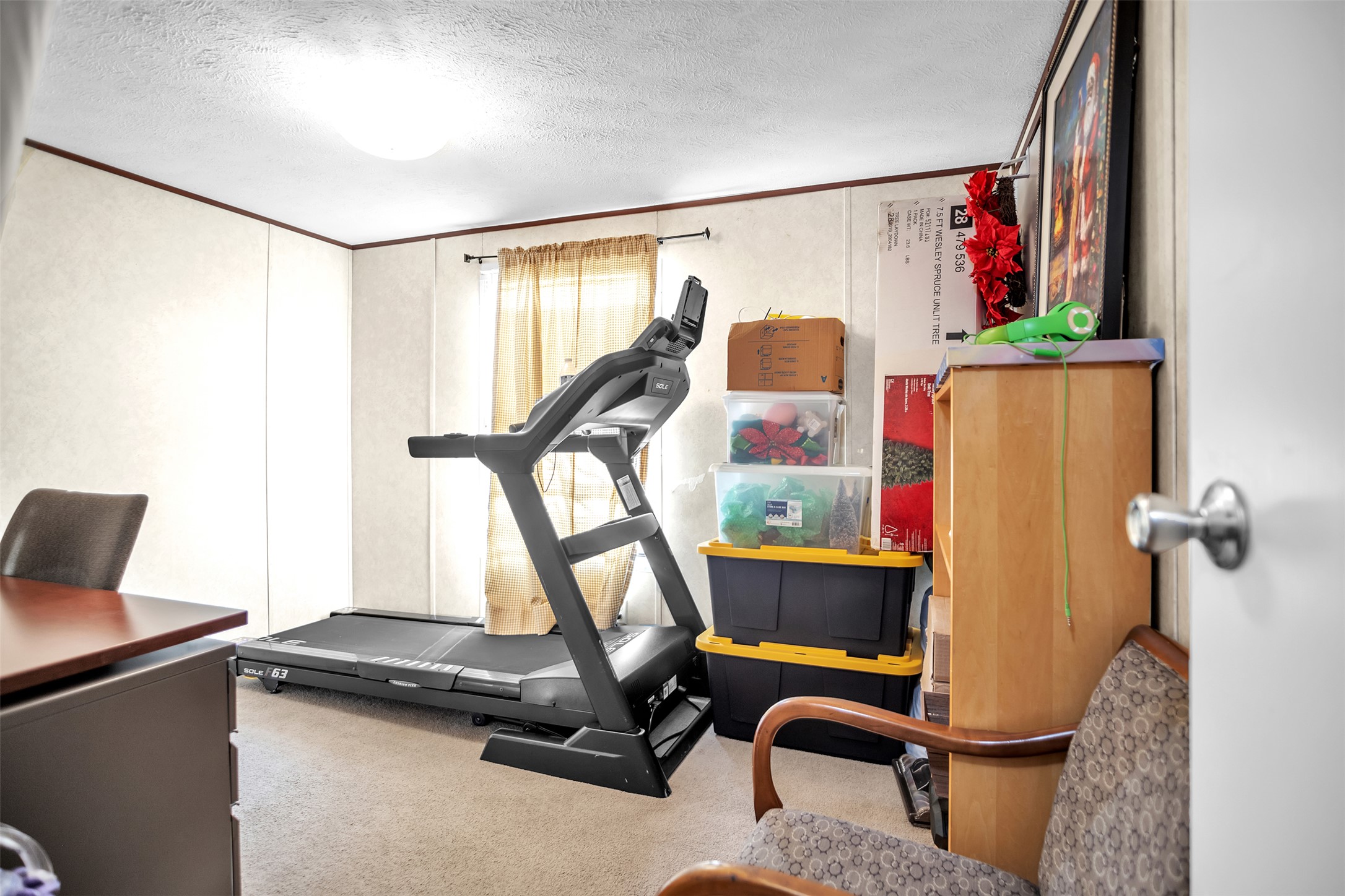 363 El Rey Drive Kyle, TX 78640 - Photo 22 of 40 Exercise room with carpet and a textured ceiling