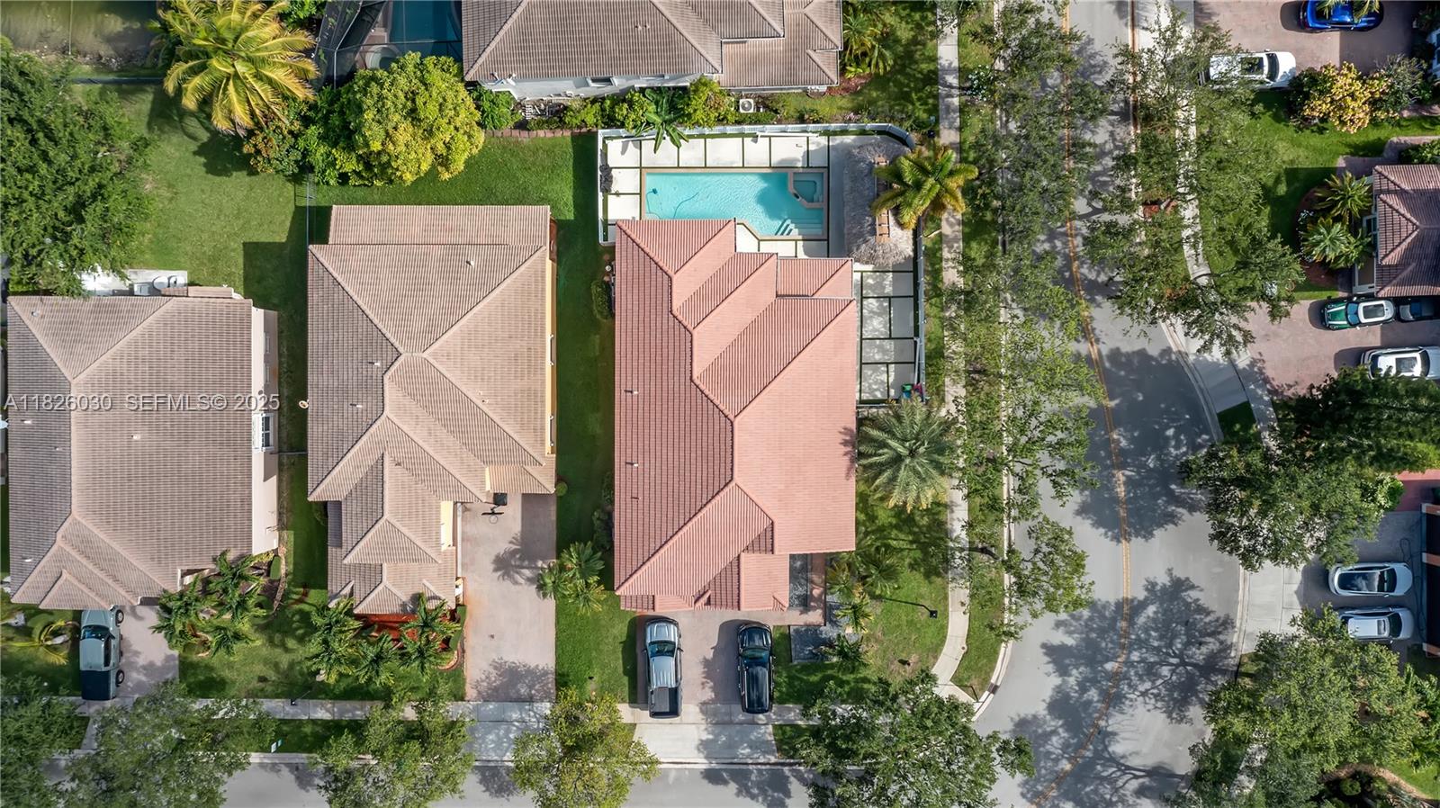 16488 Southwest 30th Street Miramar, FL 33027 - Photo 46 of 50 an aerial view of a house with outdoor space and street view