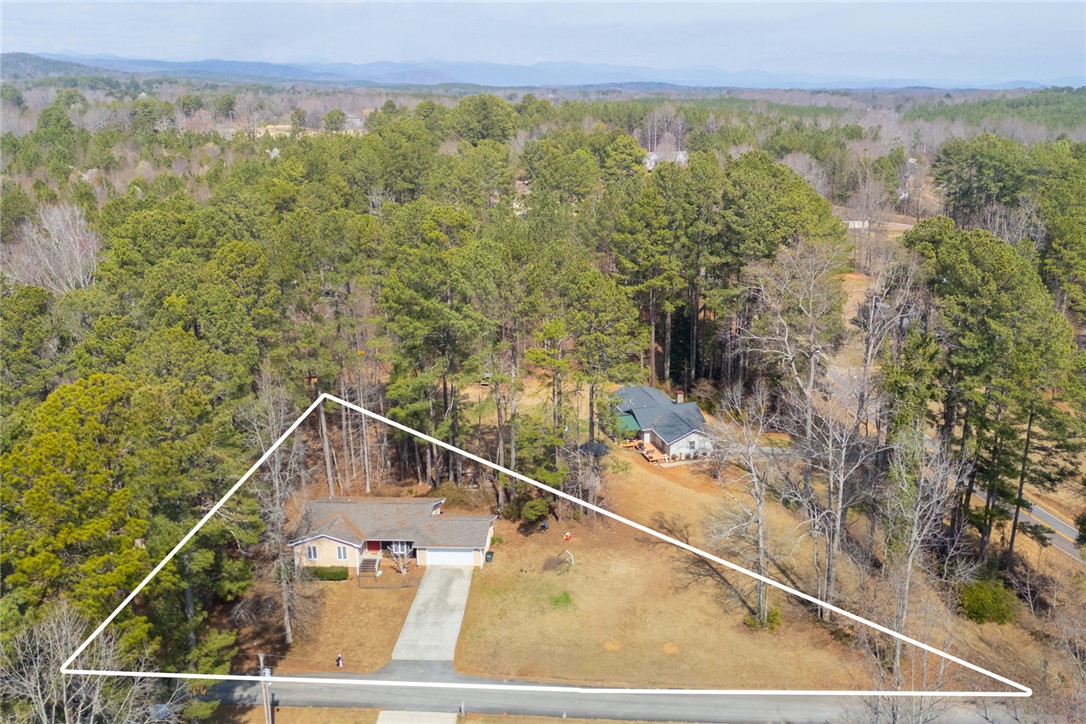 308 Wildwood Road Walhalla, SC 29691 - Photo 21 of 23 This elevated view captures a charming residence nestled amidst a vibrant, natural landscape.