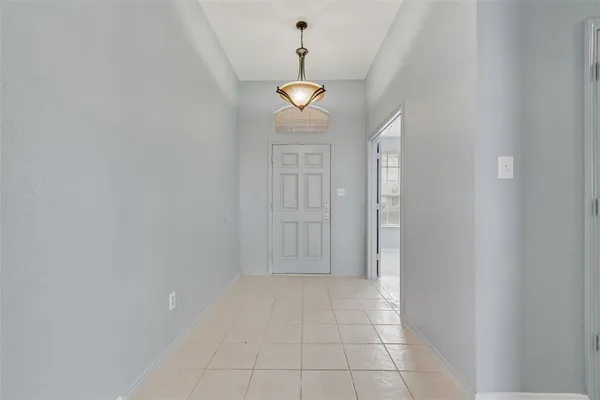 a view of an entryway with a window