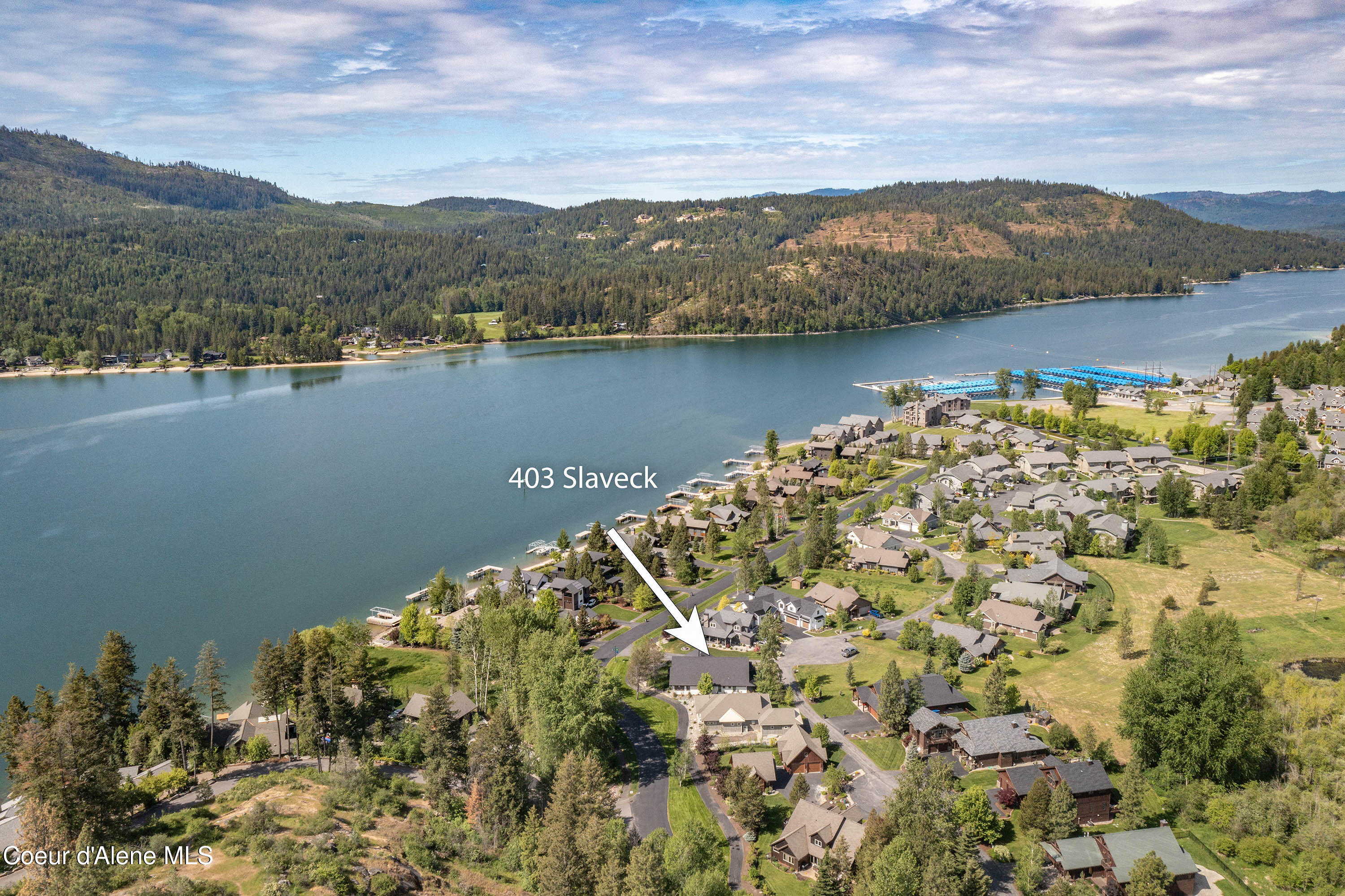 403 Slaveck Dover, ID 83825 - Photo 36 of 52 Aerial Looking towards Marina