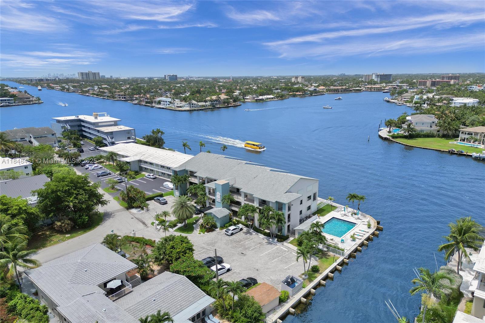1101 South Riverside Drive, Unit 301 Pompano Beach, FL 33062 - Photo 33 of 40 an aerial view of a house with a ocean view