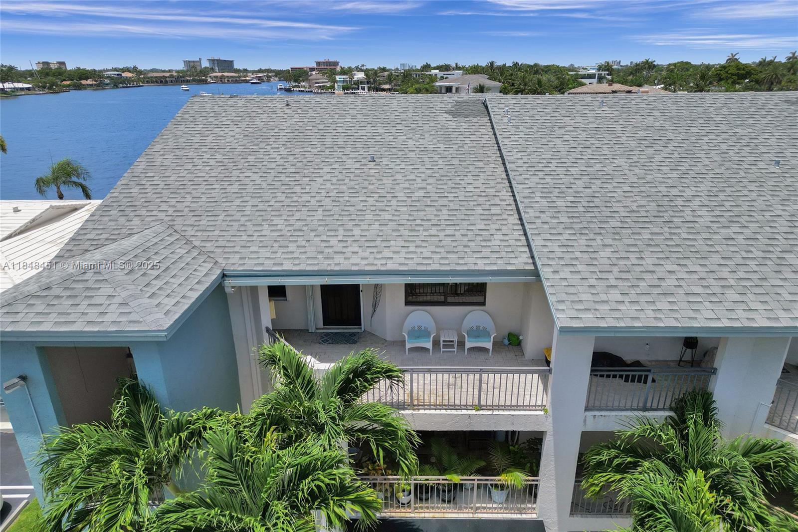 1101 South Riverside Drive, Unit 301 Pompano Beach, FL 33062 - Photo 9 of 40 an aerial view of house with ocean view