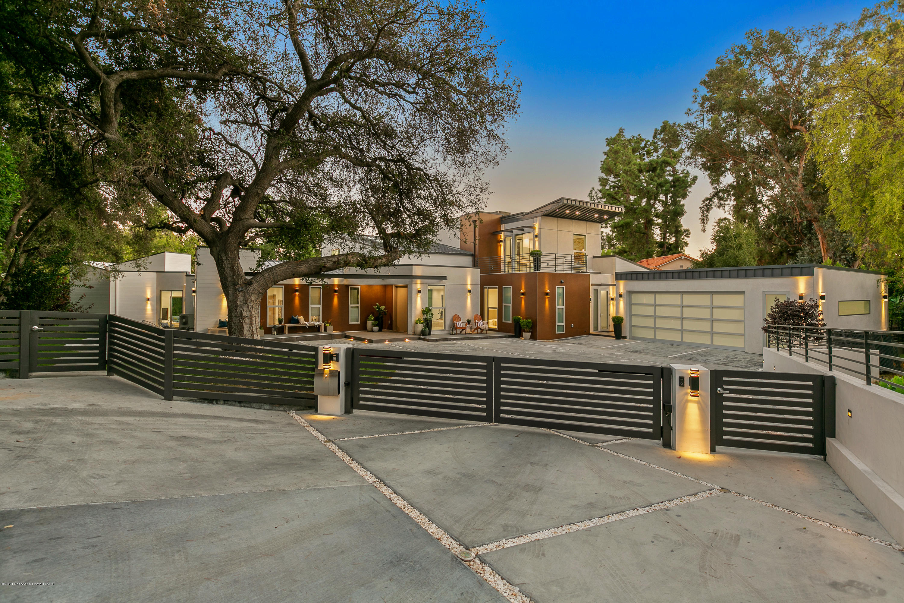 a view of outdoor space with deck and tree