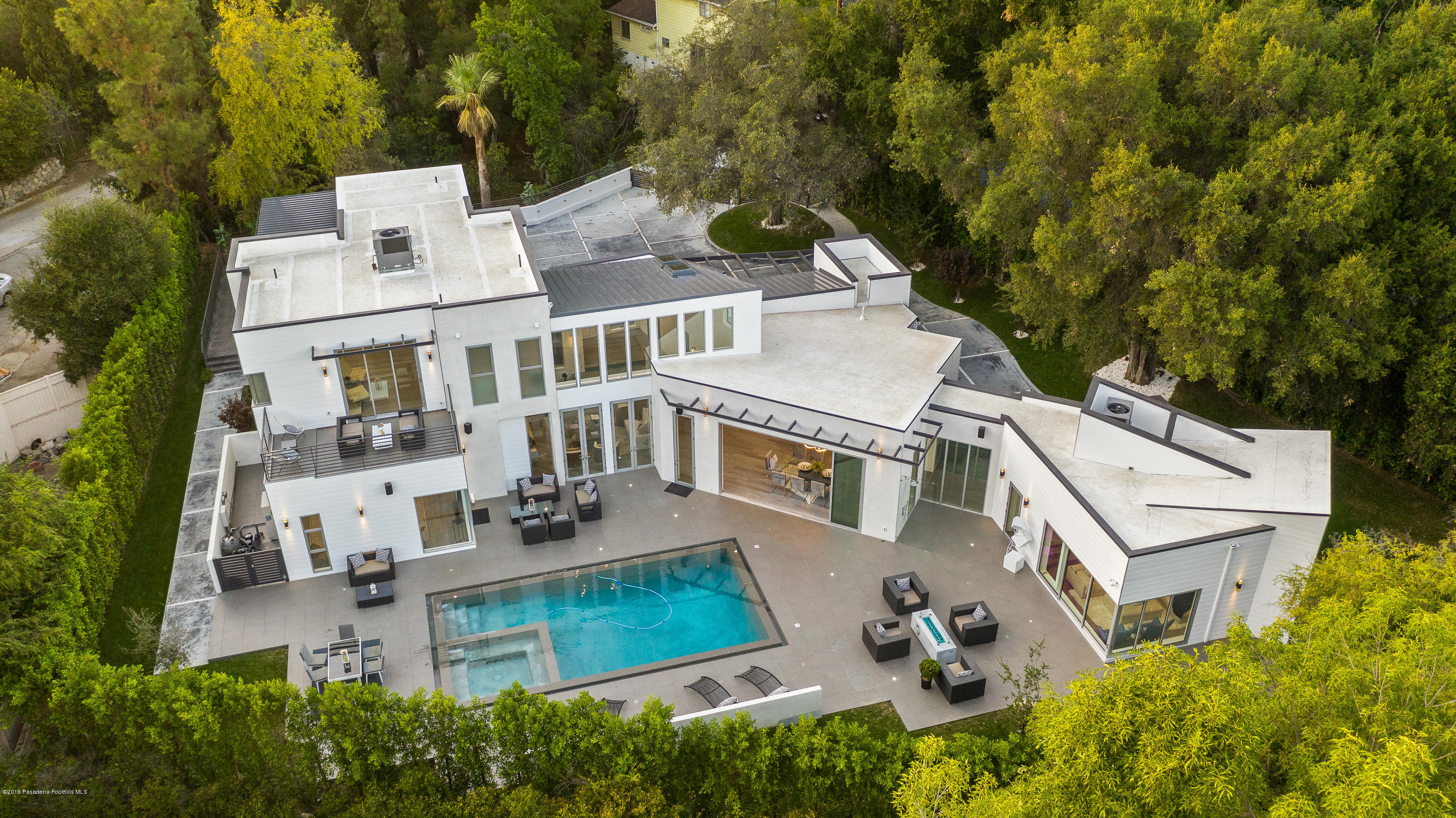 4402 Wasatch Drive La Canada Flintridge, CA 91011 - Photo 53 of 62 an aerial view of residential houses with outdoor space and trees all around