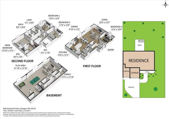 $599,000 | 849 Ashworth Drive, Oregon, WI 53575