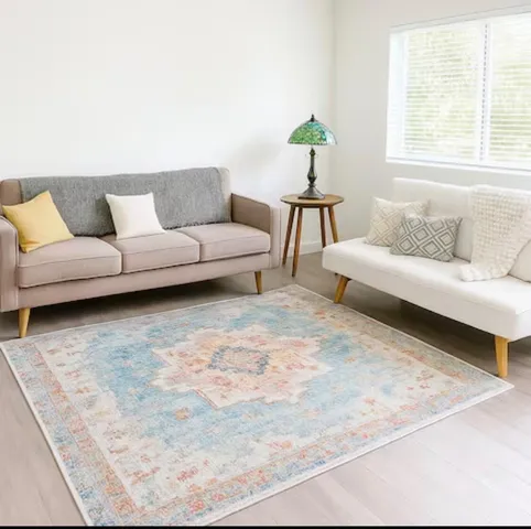a living room with furniture and a couch