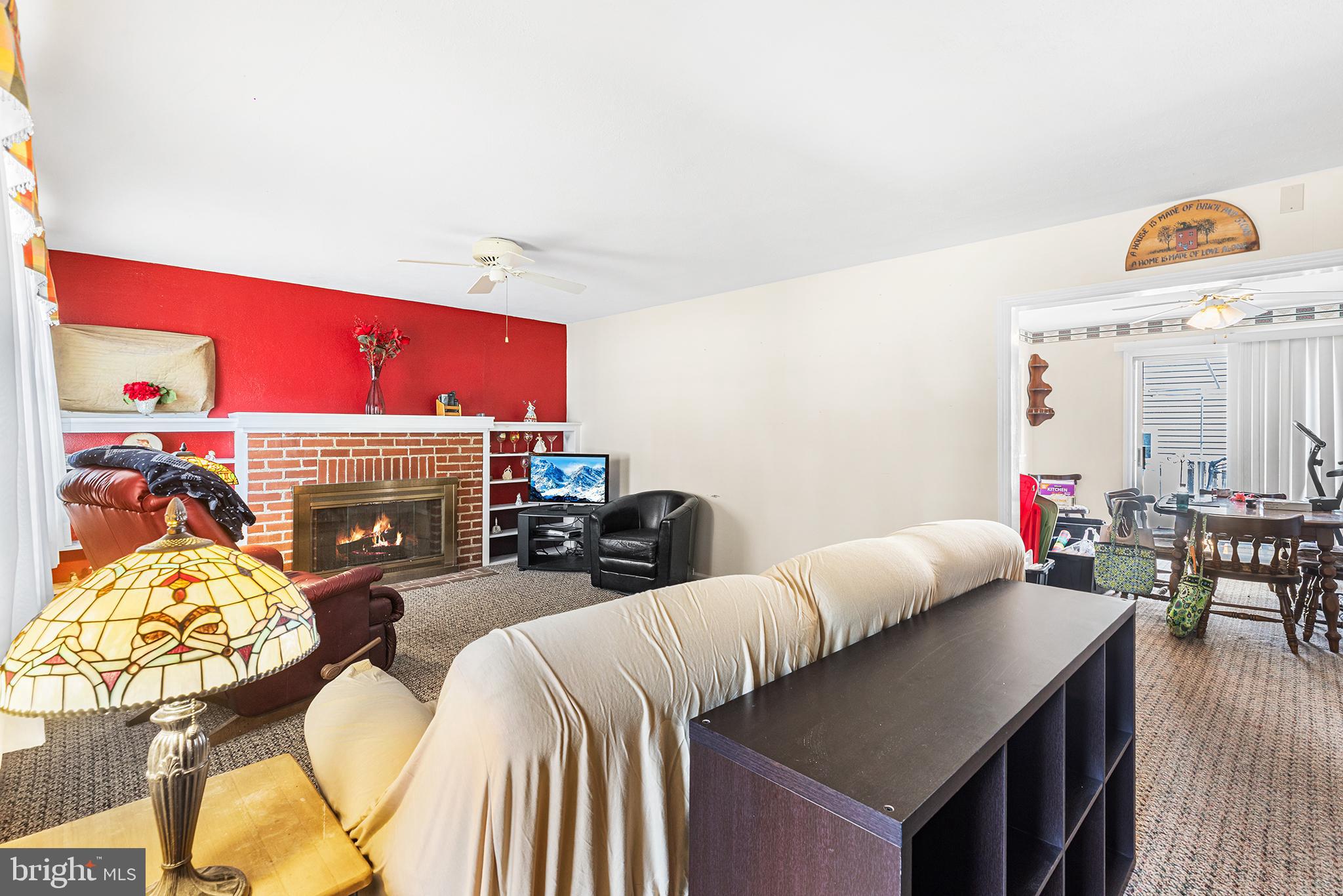 2839 Springfield Road Broomall, PA 19008 - Photo 3 of 18 a living room with furniture and a fireplace