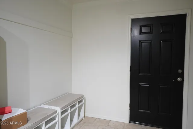 a room with a door