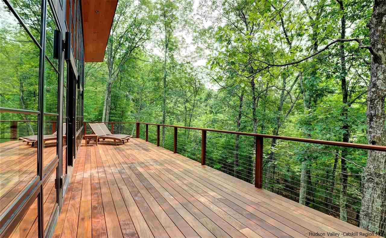 10 Hidden Mountain Stone Ridge, NY 12484 - Photo 27 of 35 a view of balcony with wooden floor and fence