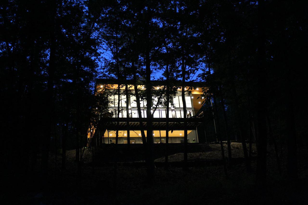 10 Hidden Mountain Stone Ridge, NY 12484 - Photo 34 of 35 a view of a backyard with a dining space and a fountain