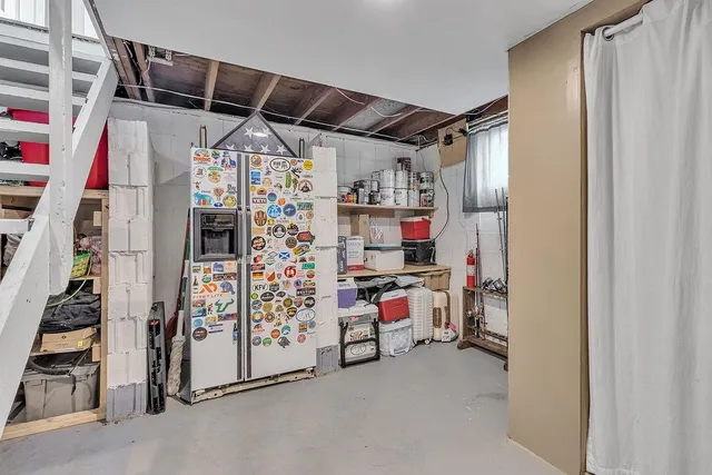 a view of storage and utility room