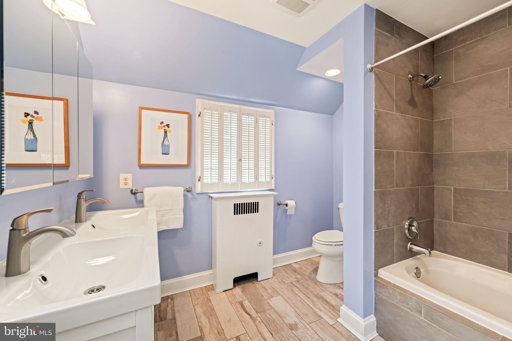 3203 Circle Hill Road Alexandria, VA 22305 - Photo 25 of 48 a bathroom with a sink a toilet and a bathtub