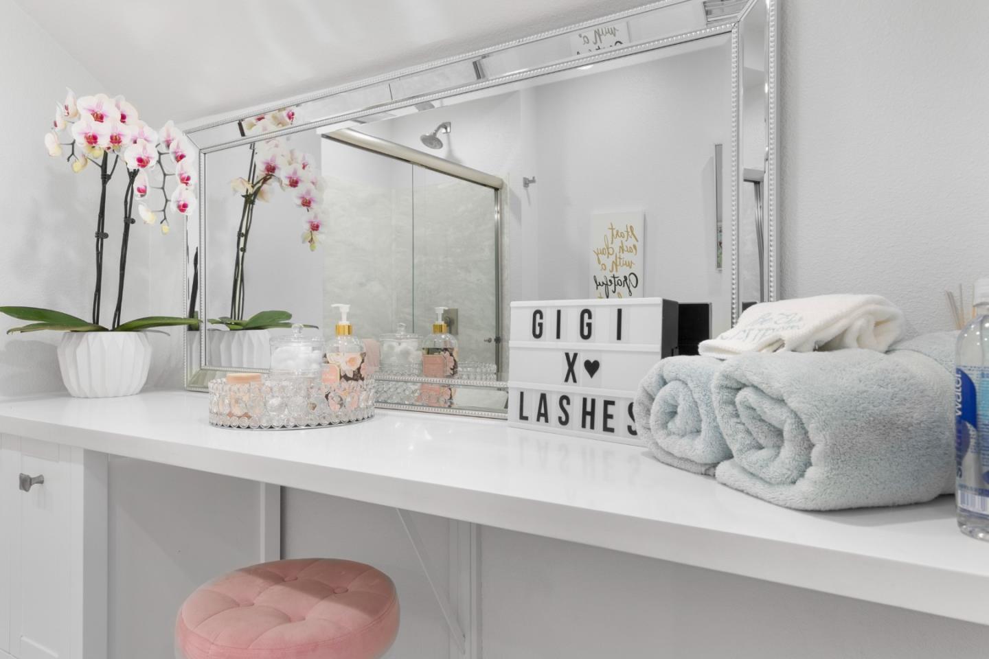 772 Aptos Ridge Circle Watsonville, CA 95076 - Photo 61 of 62 a bathroom with a double vanity sink mirror and shower