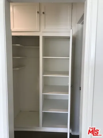 a close view of closet