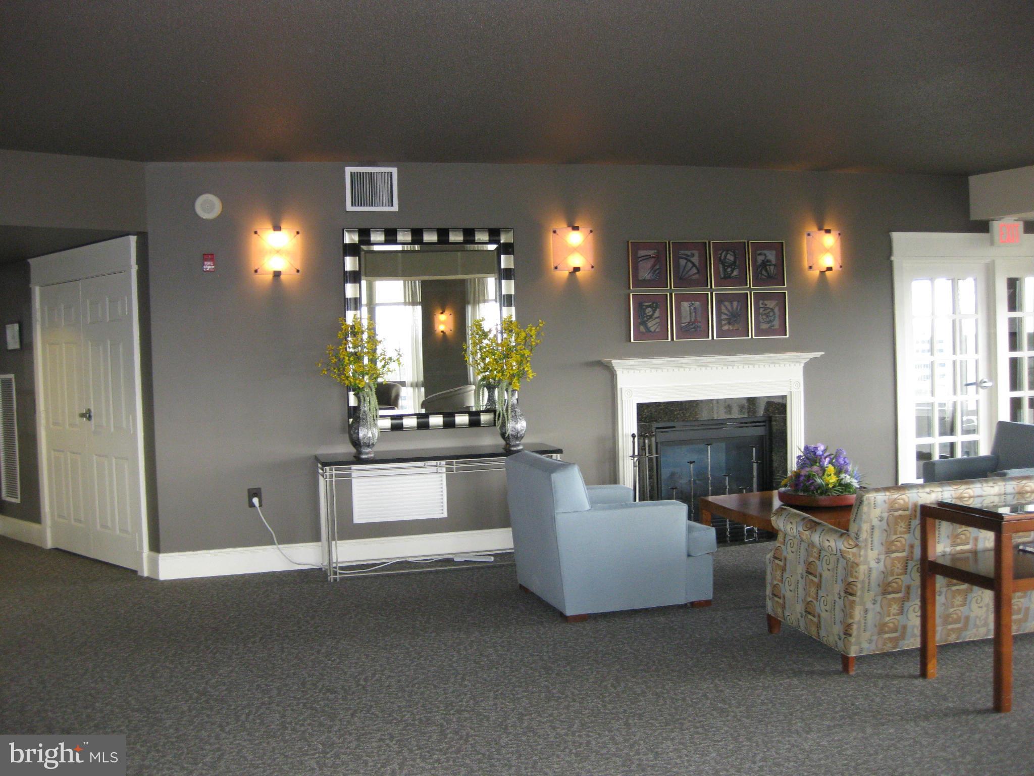 11800 Sunset Hills Road, Unit 925 Reston, VA 20190 - Photo 26 of 29 a living room with furniture and a fireplace