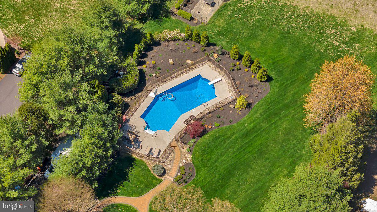 128 Willow Grove Road Shamong, NJ 08088 - Photo 73 of 84 an aerial view of house with yard and outdoor seating