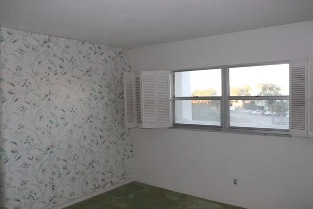 a bathroom with a window