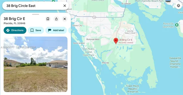 $33,990 | 38 Brig Circle East, Placida, FL 33946