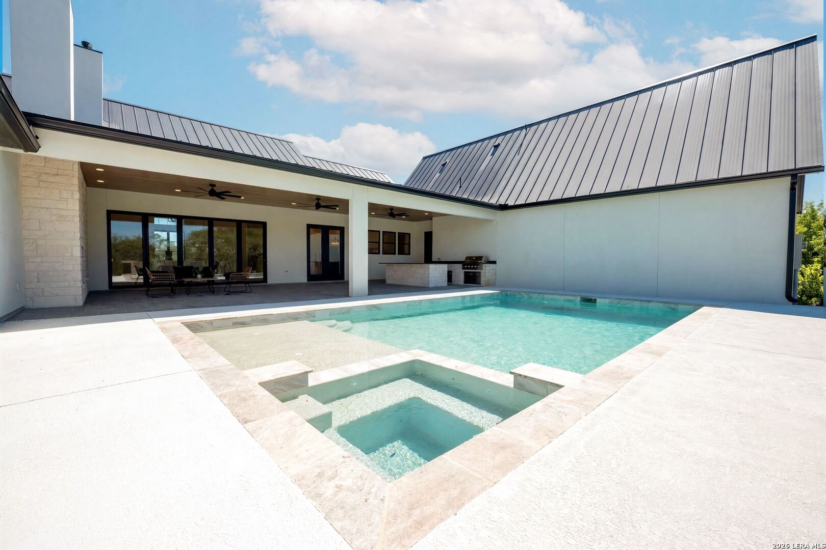 34793 High Gate Road Bulverde, TX 78163 - Photo 44 of 50 a view of a house with backyard and porch