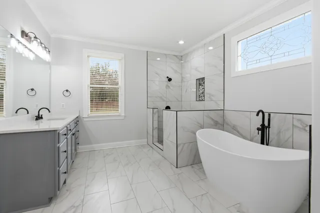 a living room with furniture and window