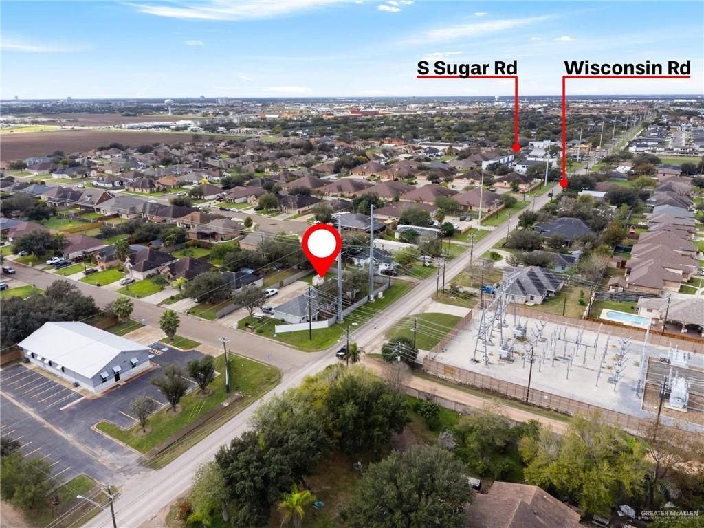 3505 Amando Street, Unit 3 Edinburg, TX 78539 - Photo 17 of 17 an aerial view of residential houses with outdoor space