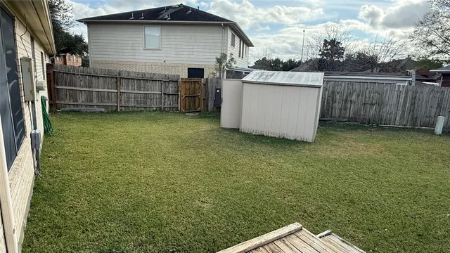a backyard of a house