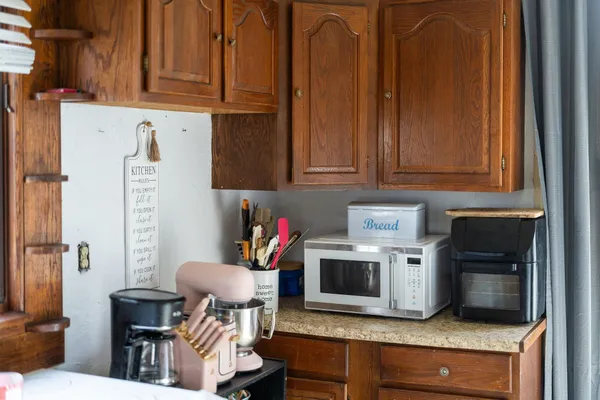 a view of workspace with a window