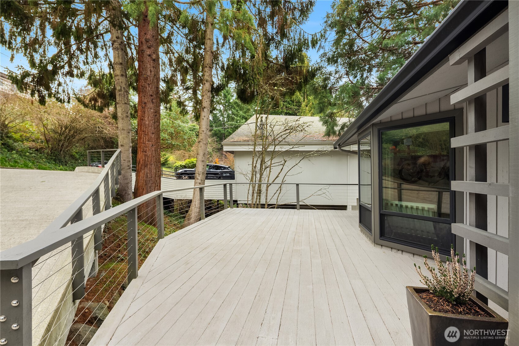 15733 25th Avenue Southwest Burien, WA 98166 - Photo 33 of 38 a view of balcony with floor to ceiling window and wooden fence