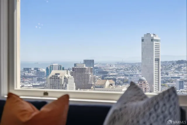 a view of a city from a terrace with city view