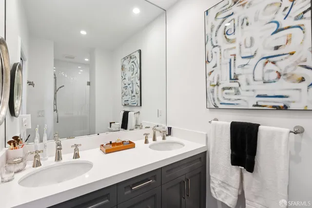 a view of city with a lake