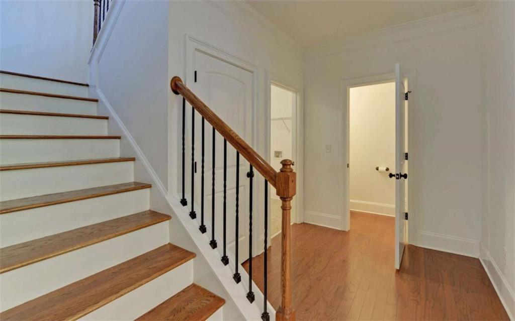 255 Abbington Way Clarkesville, GA 30523 - Photo 15 of 49 a view of a hallway with wooden floor and entryway