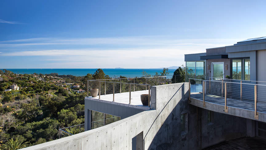 376 Las Alturas Road Santa Barbara, CA 93103 - Photo 3 of 36 a view of roof deck with two couches and sky view